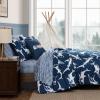 imageEddie Bauer Kids  Kids Comforter Set Super Soft Reversible Toddler Bedding with Matching Sham ampamp Bonus Decorative Pillow Ideal Boy Room Essentials Preston Check Blue TwinVinny  Shark Friends Blue
