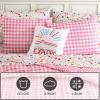 imageEddie Bauer Kids  Kids Comforter Set Super Soft Reversible Toddler Bedding with Matching Sham ampamp Bonus Decorative Pillow Ideal Boy Room Essentials Preston Check Blue TwinPreston Check Pink