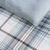 imageEddie Bauer Queen Comforter Set Reversible Microsuede Bedding with Matching Shams Casual Home Decor Normandy Plaid Black QueenAlder BlueGrey