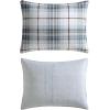 imageEddie Bauer Queen Comforter Set Reversible Microsuede Bedding with Matching Shams Casual Home Decor Normandy Plaid Black QueenAlder BlueGrey