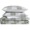 imageEddie Bauer Queen Comforter Set Reversible Microsuede Bedding with Matching Shams Casual Home Decor Normandy Plaid Black QueenMountain Embroidery Plaid Green
