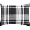 imageEddie Bauer Queen Comforter Set Reversible Microsuede Bedding with Matching Shams Casual Home Decor Normandy Plaid Black QueenSaddle Mountain Plaid Black