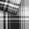 imageEddie Bauer Queen Comforter Set Reversible Microsuede Bedding with Matching Shams Casual Home Decor Normandy Plaid Black QueenSaddle Mountain Plaid Black