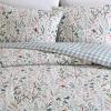 imageEddie Bauer Queen Comforter Set Reversible Microsuede Bedding with Matching Shams Casual Home Decor Normandy Plaid Black QueenWoodland Forest Grey