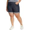 imageEddie Bauer Womens Boyfriend Rolled Denim ShortsDeep Rinse