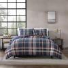 imageEddie Bauer  Queen Duvet Cover Reversible Bedding Set with Matching Shams Cozy Home Decor Shasta Lake Navy QueenNavy