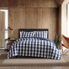 imageEddie Bauer  Queen Duvet Cover Set Reversible Cotton Bedding with Matching Shams Stylish Plaid Home Decor Lakehouse Blue QueenTwin