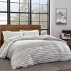 imageEddie Bauer Duvet Cover Set Soft Bedding with Matching Shams Buttons ampamp Corner Ties to Ensure Placement Striped Room Decor King NeutralNeutral