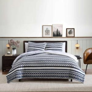 imageEddie Bauer  King Comforter Set Reversible Sherpa Bedding with Matching Shams Cozy ampamp Warm Home Decor Sherwood Brown KingShelton Fair Isle Navy