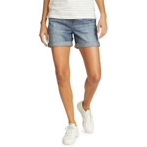 imageEddie Bauer Womens Boyfriend Rolled Denim ShortsMed Denim