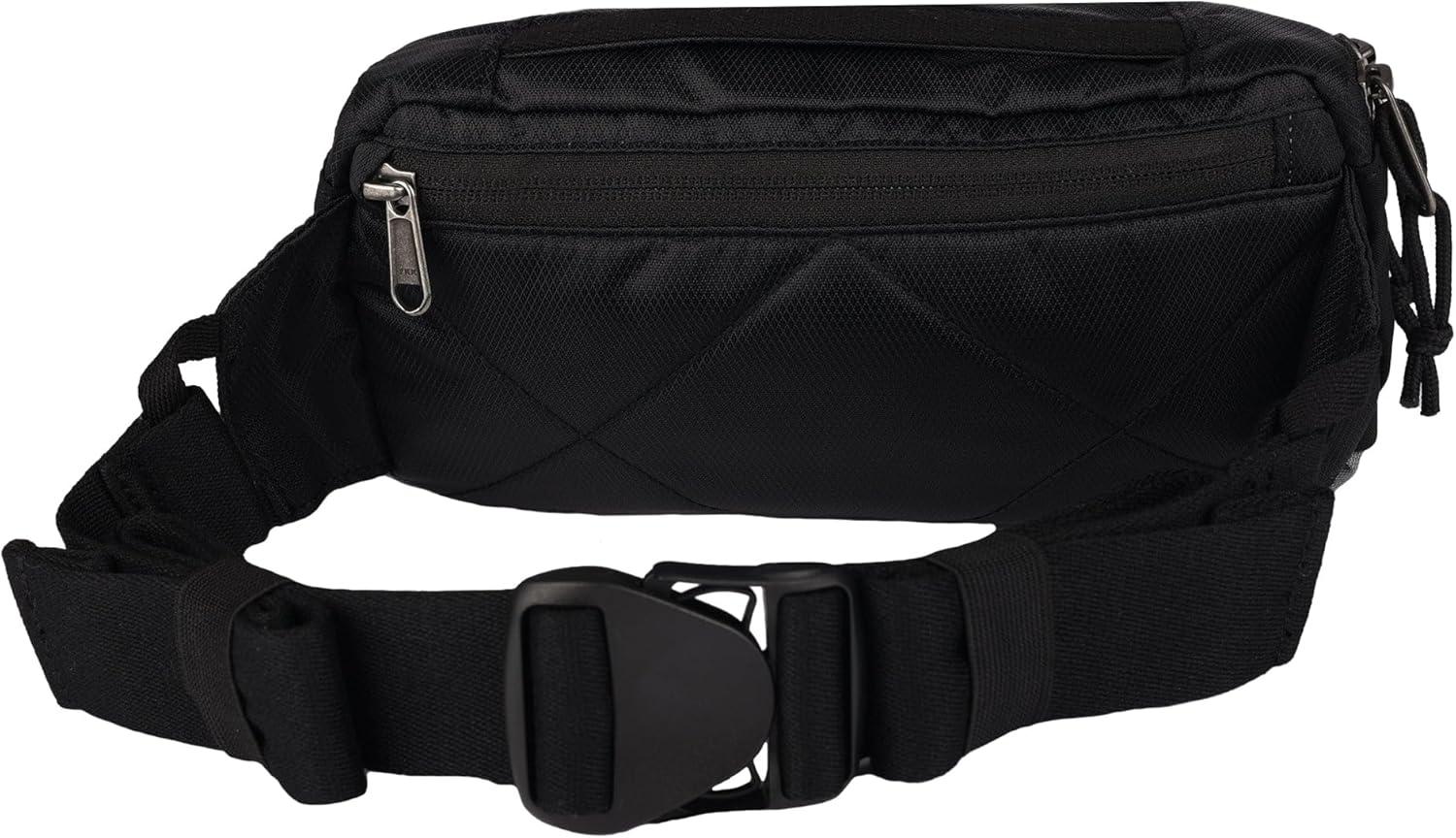 imageEddie Bauer 3L Skylar Crossbody Waist Pack with Versatile Pockets and Adjustable BeltBlack