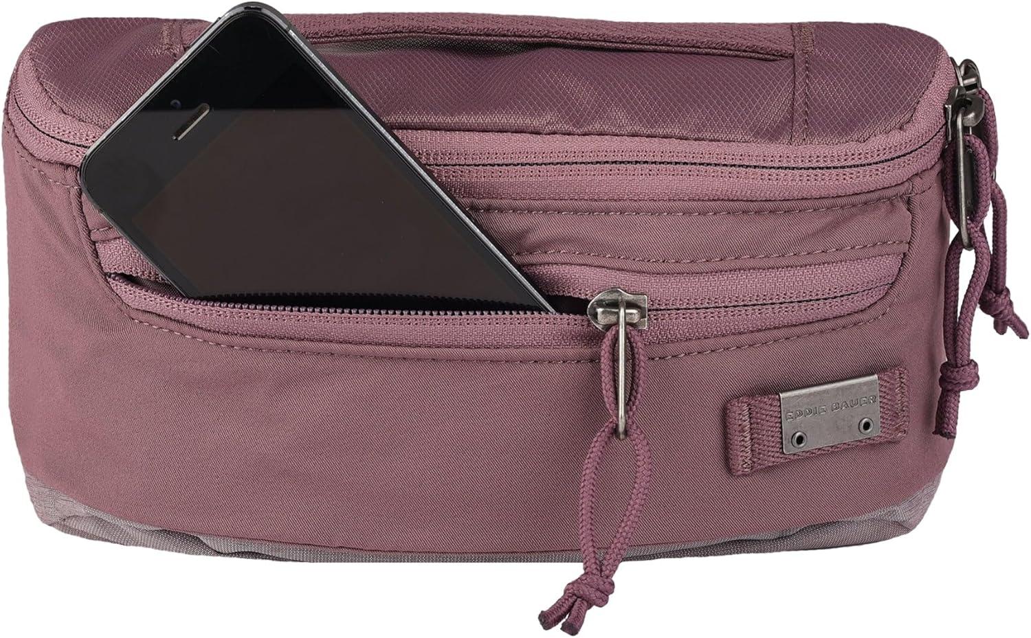 imageEddie Bauer 3L Skylar Crossbody Waist Pack with Versatile Pockets and Adjustable BeltDusty Violet