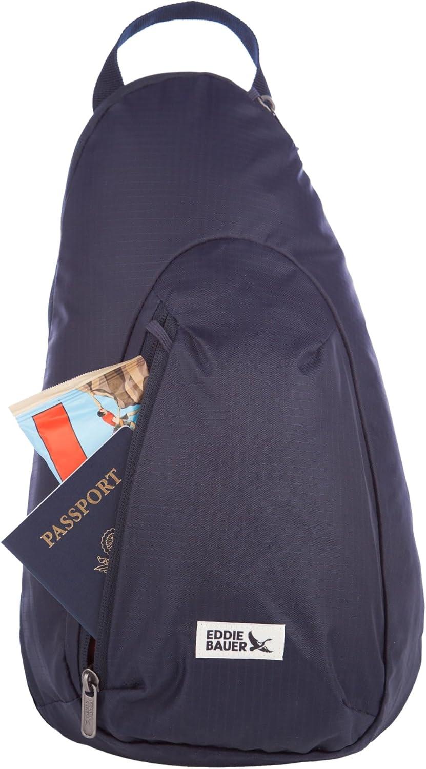 imageEddie Bauer 9L Multipurpose RFIDBlocking Lightweight Travel Shoulder Crossbody Sling Bag BrookBrook