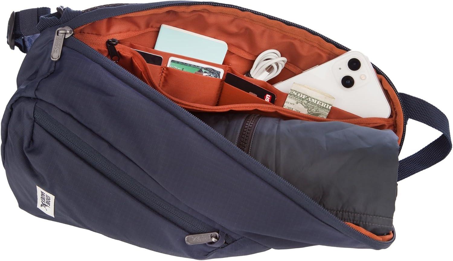 imageEddie Bauer 9L Multipurpose RFIDBlocking Lightweight Travel Shoulder Crossbody Sling Bag BrookBrook