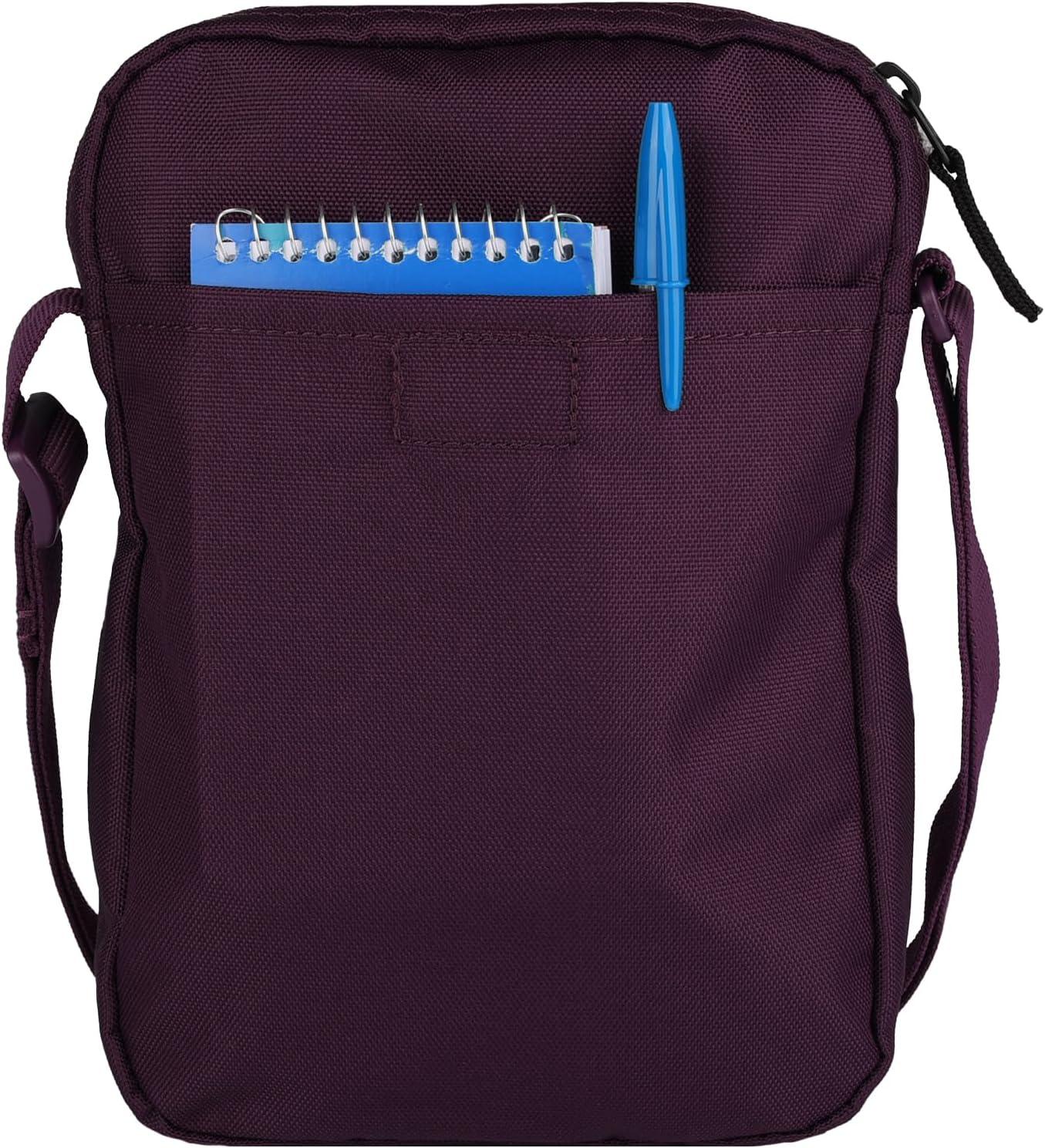 imageEddie Bauer Jasper Crossbody Bag  Everyday Carry  Lightweight  Travel  Adjustable  3L SlateDark Plum