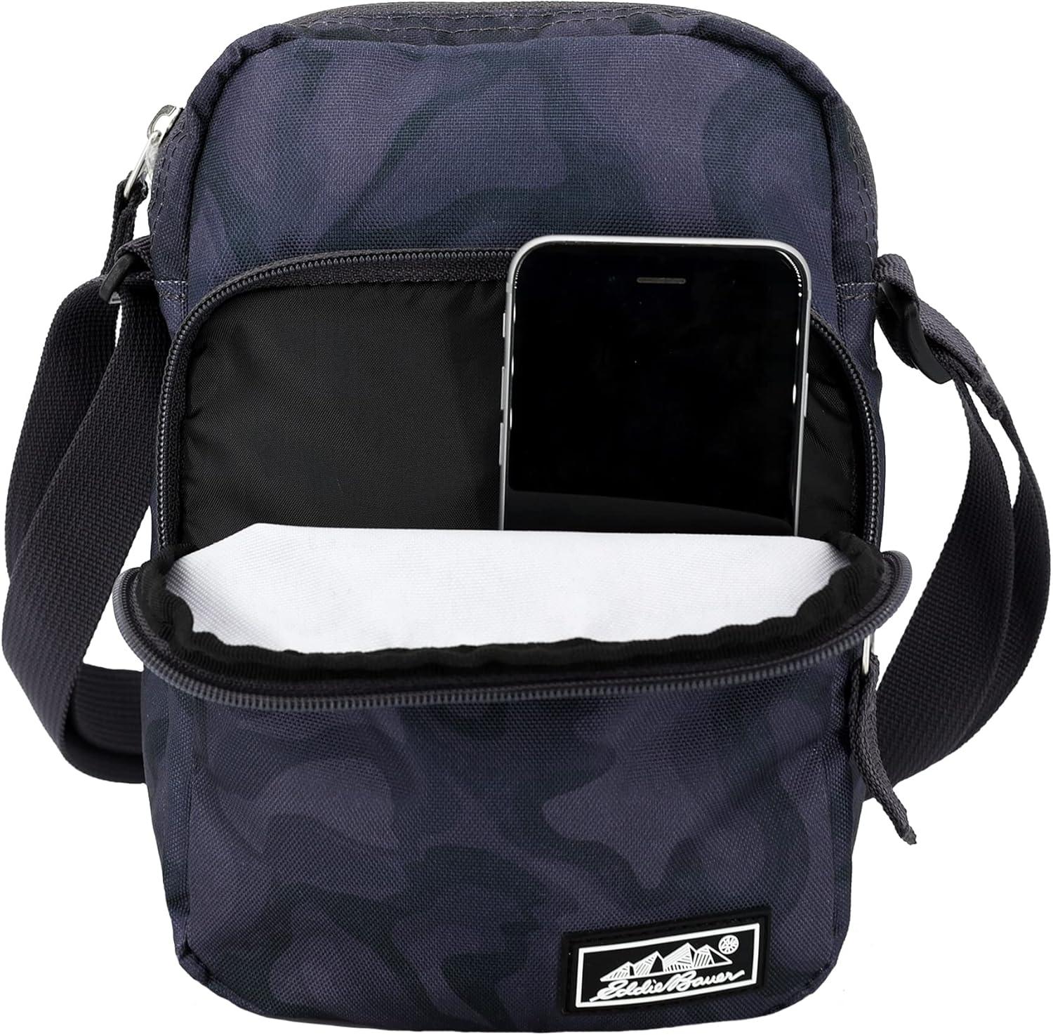 imageEddie Bauer Jasper Crossbody Bag  Everyday Carry  Lightweight  Travel  Adjustable  3L SlateFrost Gray