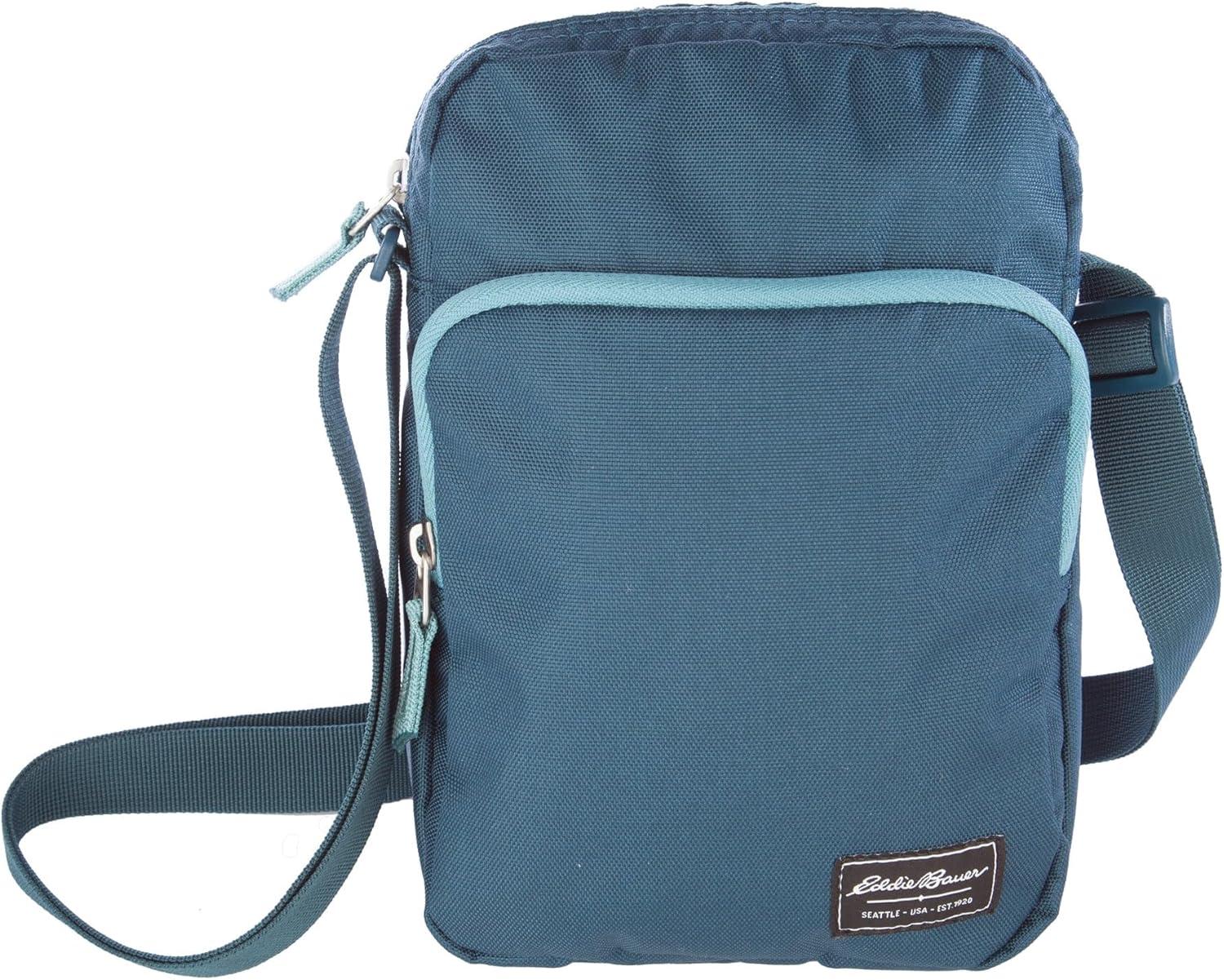 imageEddie Bauer Jasper Crossbody Bag  Everyday Carry  Lightweight  Travel  Adjustable  3L SlatePeacock
