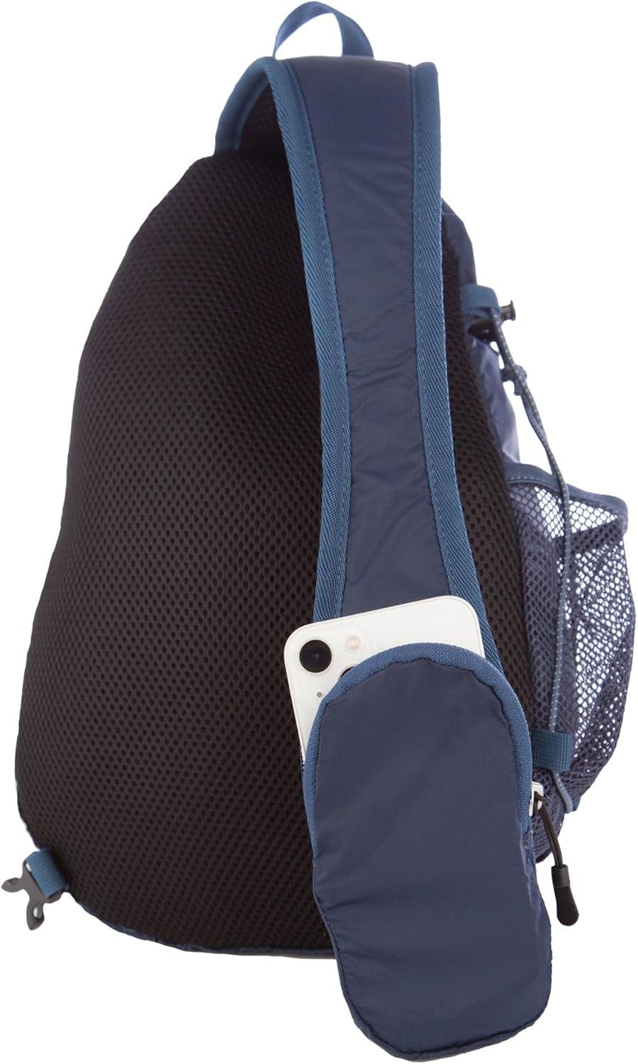 imageEddie Bauer Ripstop 8L Shoulder Sling Pack with Padded AirMesh Adjustable Crossbody Strap Black One SizeBrook