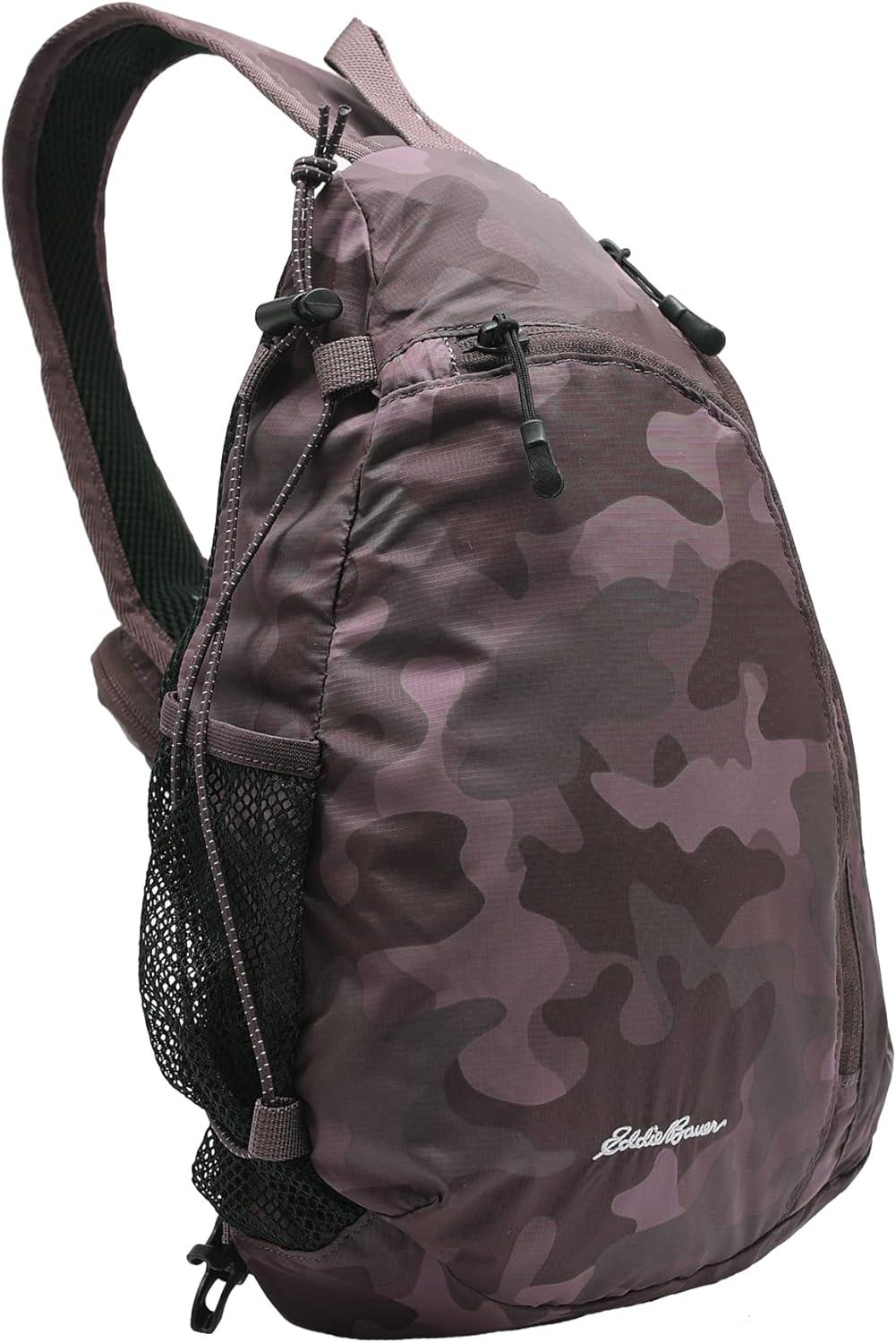 imageEddie Bauer Ripstop 8L Shoulder Sling Pack with Padded AirMesh Adjustable Crossbody Strap Black One SizeMisty Rose