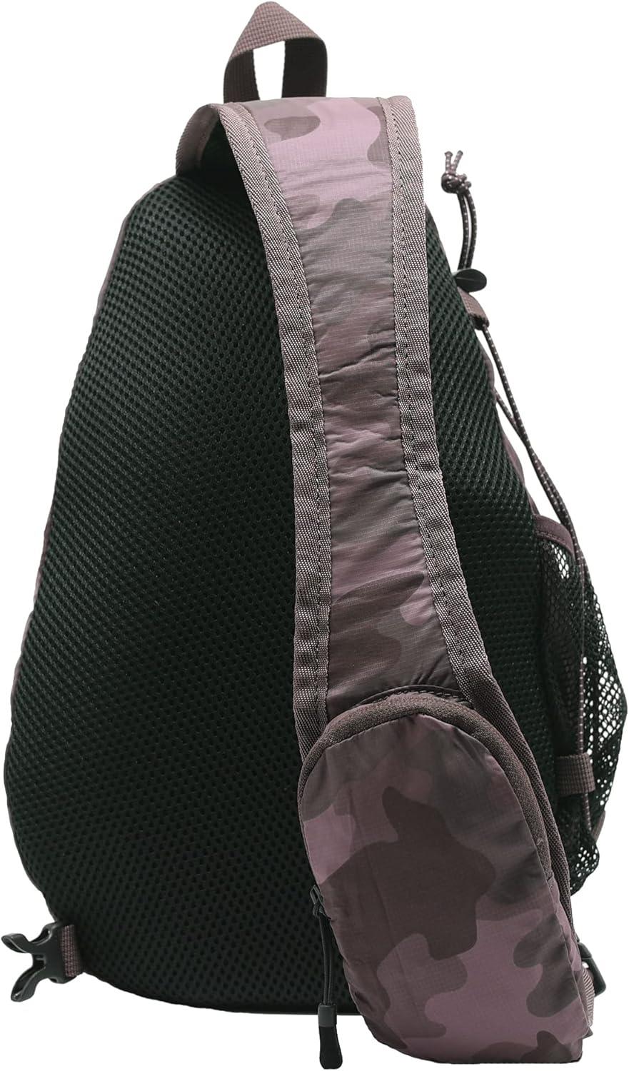 imageEddie Bauer Ripstop 8L Shoulder Sling Pack with Padded AirMesh Adjustable Crossbody Strap Black One SizeMisty Rose