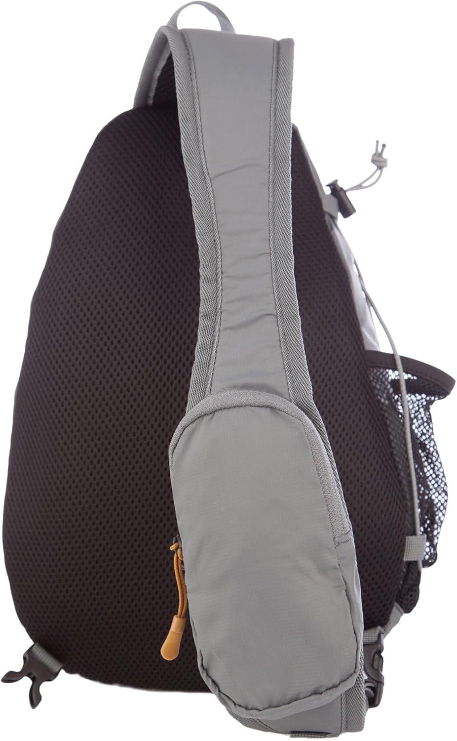 imageEddie Bauer Ripstop 8L Shoulder Sling Pack with Padded AirMesh Adjustable Crossbody Strap Black One SizeSlate