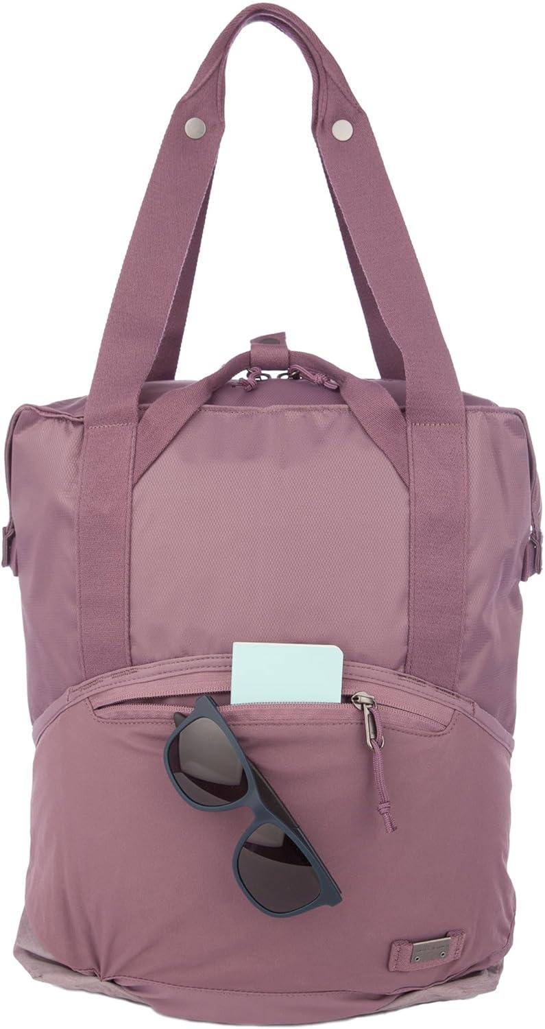 imageEddie Bauer Skylar Tote Bag  EDC  Work  Travel  Laptop Sleeve  Mesh Pockets  Convertible  Top Handle  25LDusty Violet