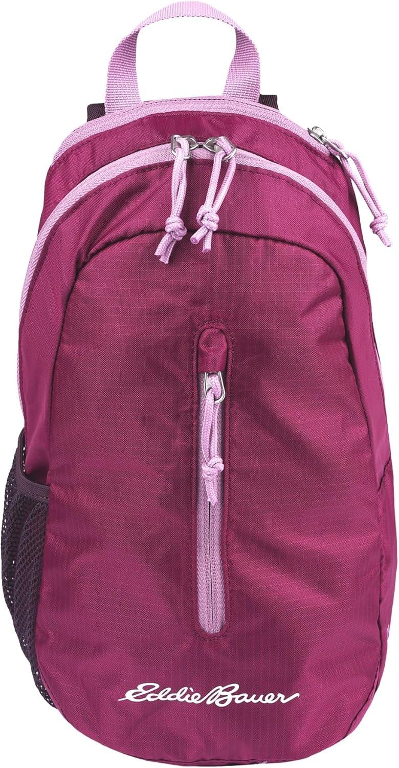 imageEddie Bauer Stowaway Packable Sling Bag Foldable Travel Outdoor Lightweight Compact Everyday Carry Ripstop Nylon 10LLilac