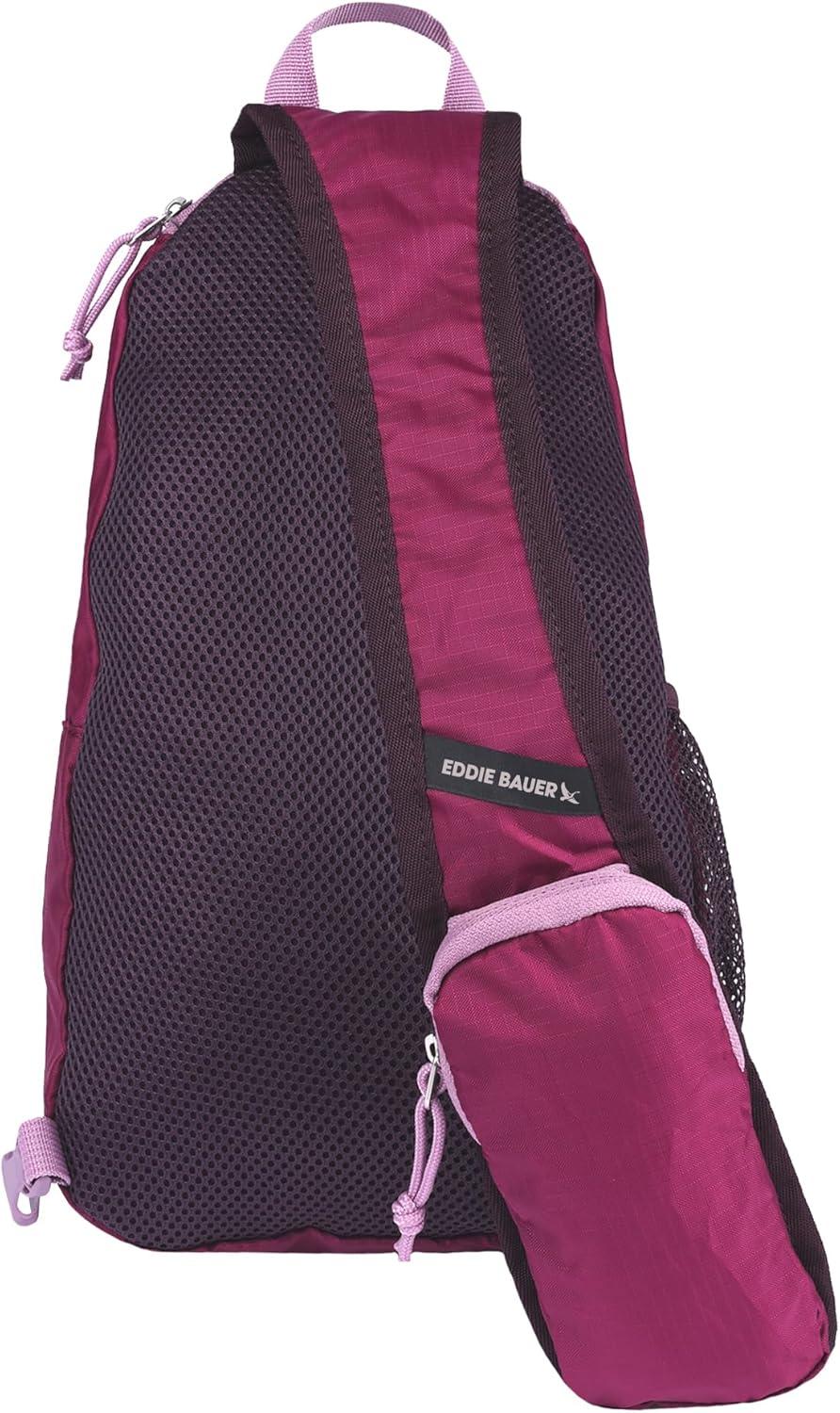 imageEddie Bauer Stowaway Packable Sling Bag Foldable Travel Outdoor Lightweight Compact Everyday Carry Ripstop Nylon 10LPort
