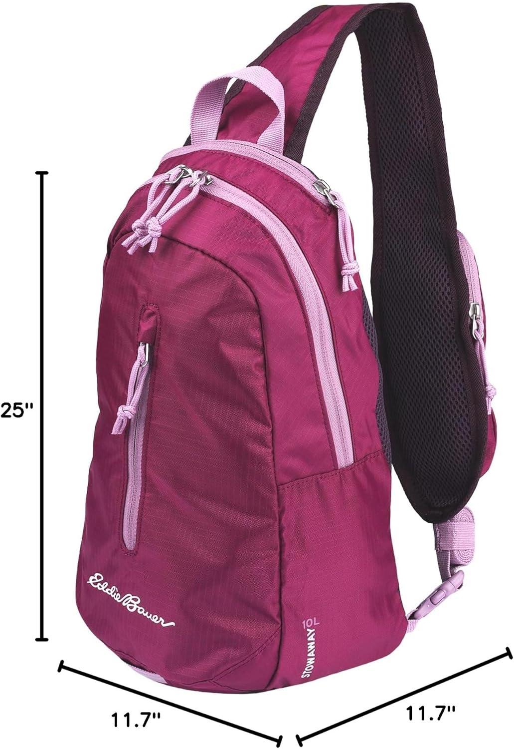 imageEddie Bauer Stowaway Packable Sling Bag Foldable Travel Outdoor Lightweight Compact Everyday Carry Ripstop Nylon 10LPort