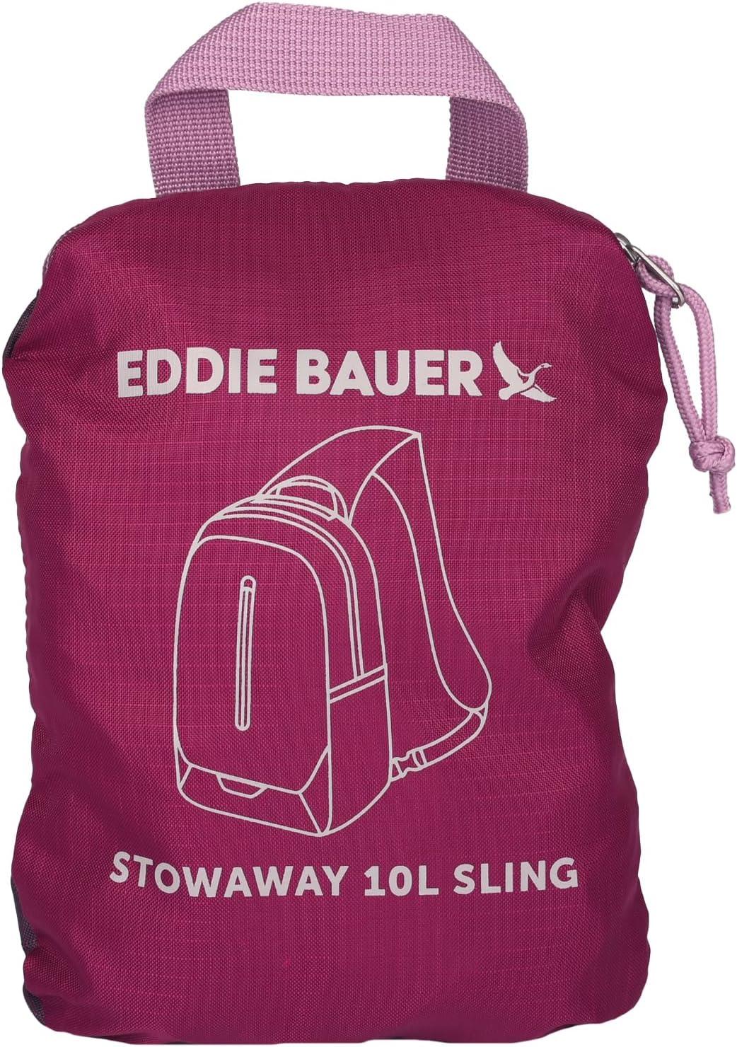 imageEddie Bauer Stowaway Packable Sling Bag Foldable Travel Outdoor Lightweight Compact Everyday Carry Ripstop Nylon 10LPort