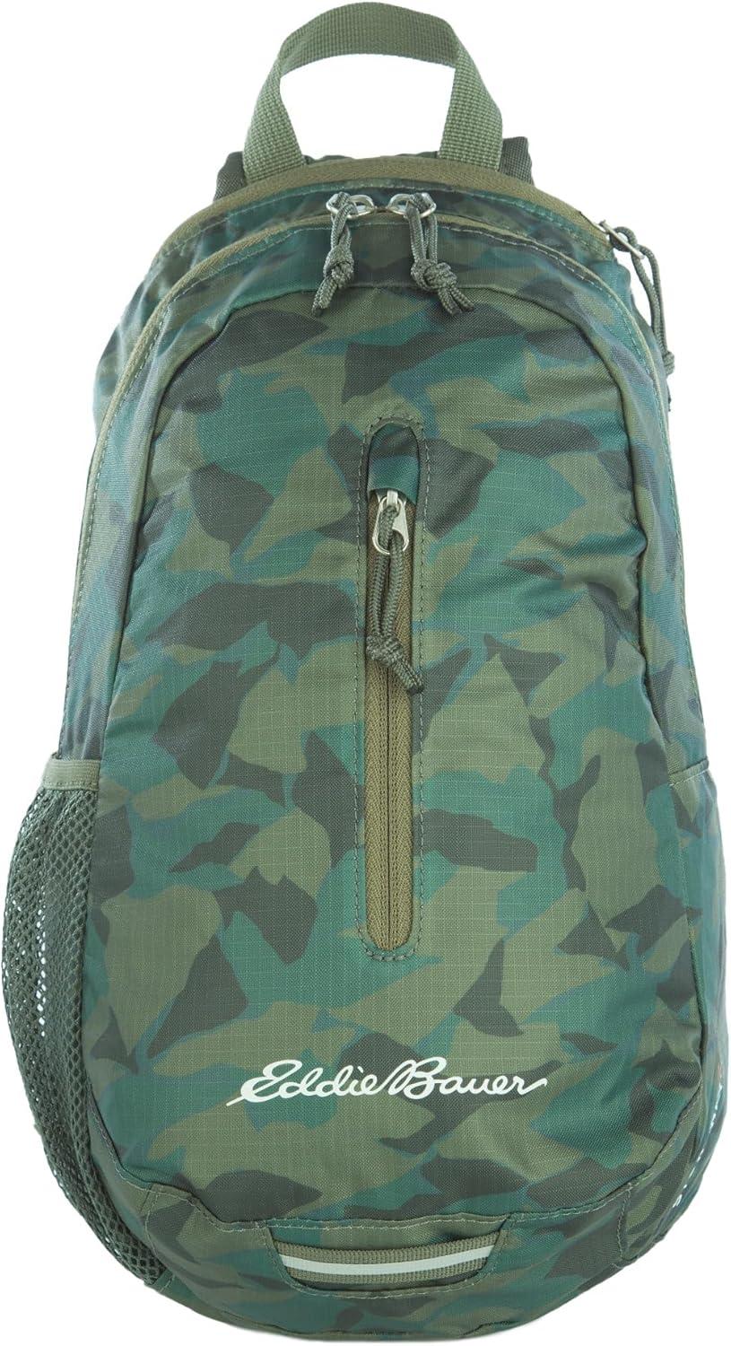 imageEddie Bauer Stowaway Packable Sling Bag Foldable Travel Outdoor Lightweight Compact Everyday Carry Ripstop Nylon 10LSprig