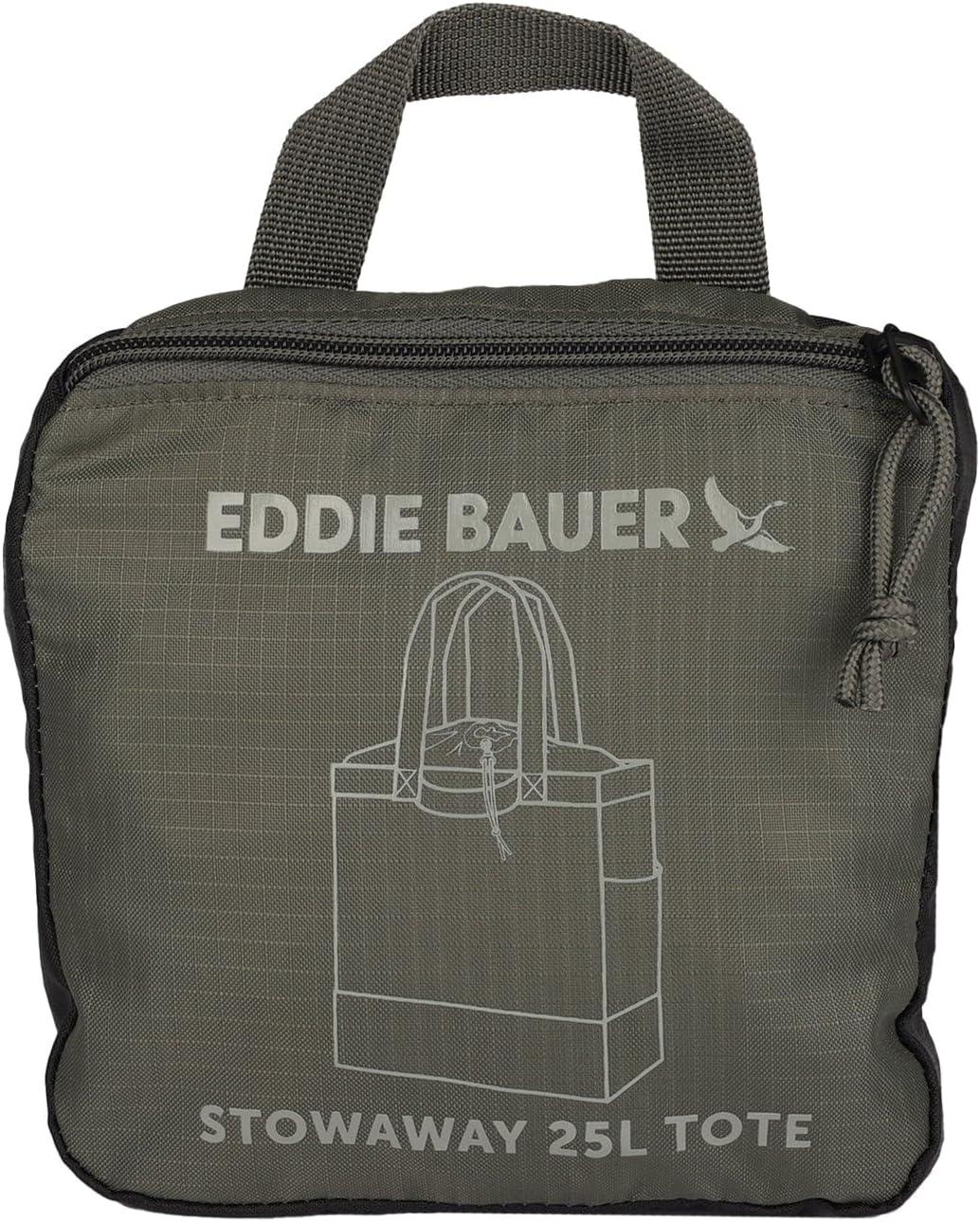 imageEddie Bauer Stowaway Packable Tote Bag  Lightweight  Compact  Cinch Closure  Ripstop Nylon  25l CapacitySpruce