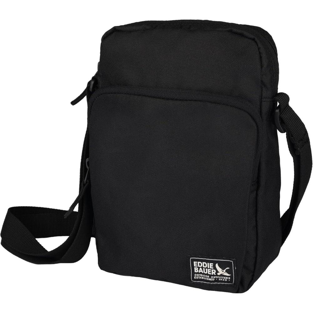 imageEddie Bauer Jasper Crossbody Bag  Everyday Carry  Lightweight  Travel  Adjustable  3L SlateBlack