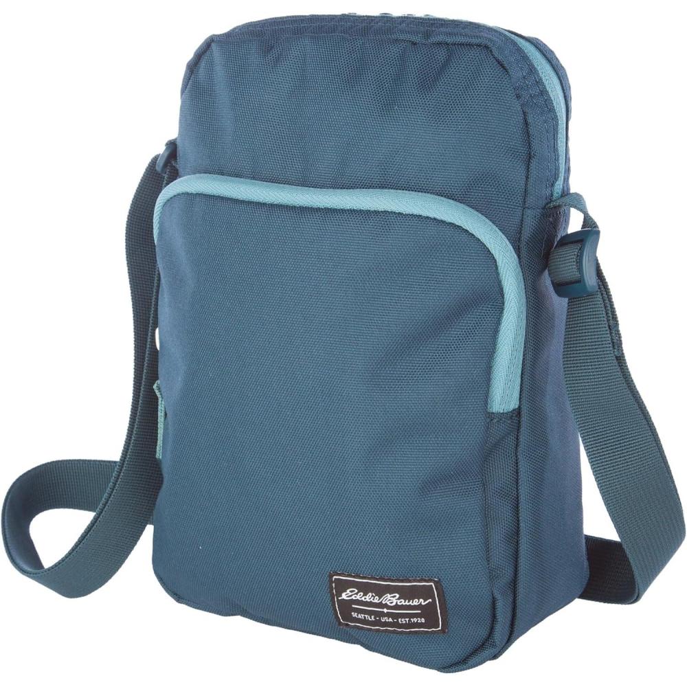 imageEddie Bauer Jasper Crossbody Bag  Everyday Carry  Lightweight  Travel  Adjustable  3L SlatePeacock