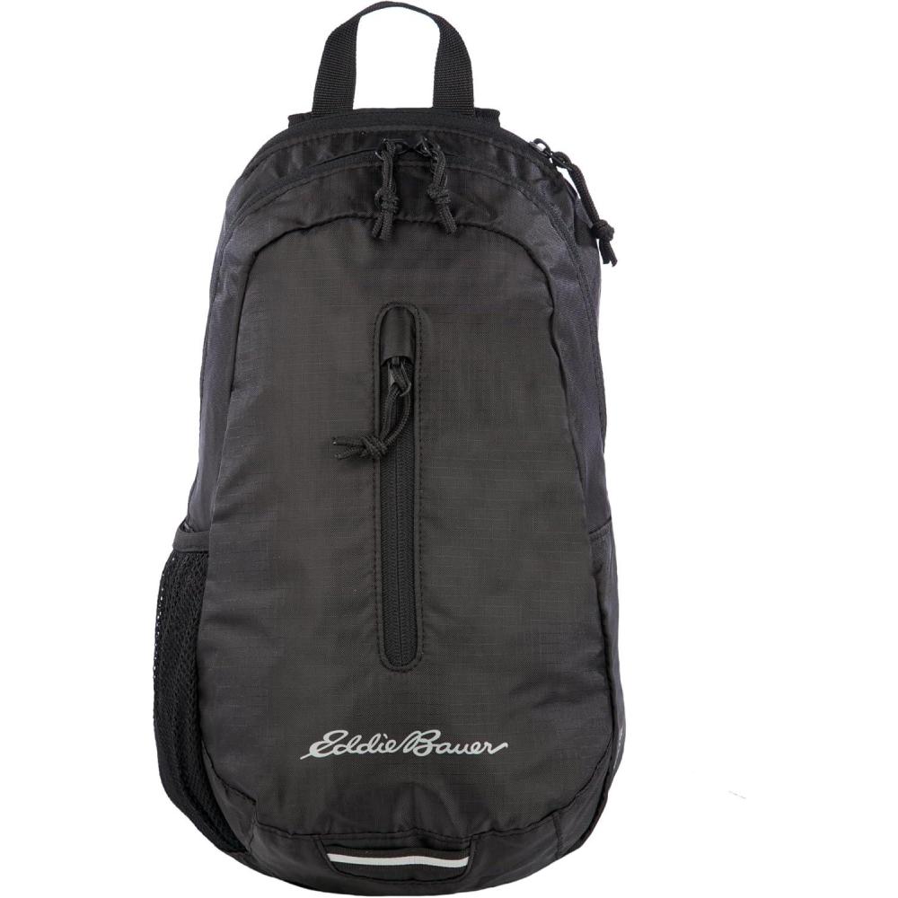 imageEddie Bauer Stowaway Packable Sling Bag Foldable Travel Outdoor Lightweight Compact Everyday Carry Ripstop Nylon 10LOynx