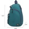 imageEddie Bauer Ripstop 8L Shoulder Sling Pack with Padded AirMesh Adjustable Crossbody Strap Black One SizeDark Evergreen