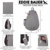 imageEddie Bauer Ripstop 8L Shoulder Sling Pack with Padded AirMesh Adjustable Crossbody Strap Black One SizeLight Aqua
