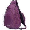 imageEddie Bauer Ripstop 8L Shoulder Sling Pack with Padded AirMesh Adjustable Crossbody Strap Black One SizeDk Plum