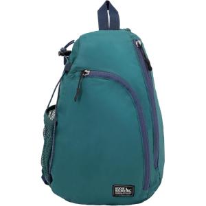 imageEddie Bauer Ripstop 8L Shoulder Sling Pack with Padded AirMesh Adjustable Crossbody Strap Black One SizeDark Evergreen
