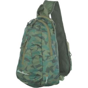 imageEddie Bauer Stowaway Packable Sling Bag Foldable Travel Outdoor Lightweight Compact Everyday Carry Ripstop Nylon 10LSprig