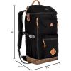 imageEddie Bauer Bygone Backpack with Exterior Pockets and Laptop Compatible Sleeve Light Heather Grey 25LBlack