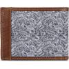 imageEddie Bauer Men Pioneer Leather and Printed Cotton Canvas Bilfold Wallet Assorted GraphicsGrey