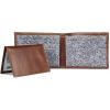 imageEddie Bauer Men Pioneer Leather and Printed Cotton Canvas Bilfold Wallet Assorted GraphicsGrey