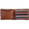 imageEddie Bauer Men Pioneer Leather and Printed Cotton Canvas Bilfold Wallet Assorted GraphicsMulti
