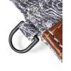 imageEddie Bauer Men Pioneer Leather and Printed Cotton Canvas Money Clip Card Case Wallet Assorted GraphicsGrey
