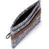 imageEddie Bauer Men Pioneer Leather and Printed Cotton Canvas Money Clip Card Case Wallet Assorted GraphicsGrey