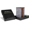 imageEddie Bauer Men Pioneer Leather and Printed Cotton Canvas Trifold Wallet Assorted GraphicsGrey