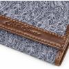 imageEddie Bauer Men Pioneer Leather and Printed Cotton Canvas Trifold Wallet Assorted GraphicsGrey