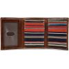 imageEddie Bauer Men Pioneer Leather and Printed Cotton Canvas Trifold Wallet Assorted GraphicsMulti