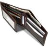 imageEddie Bauer Men Signature Leather Bifold Passcase WalletLeather Logo  Brown
